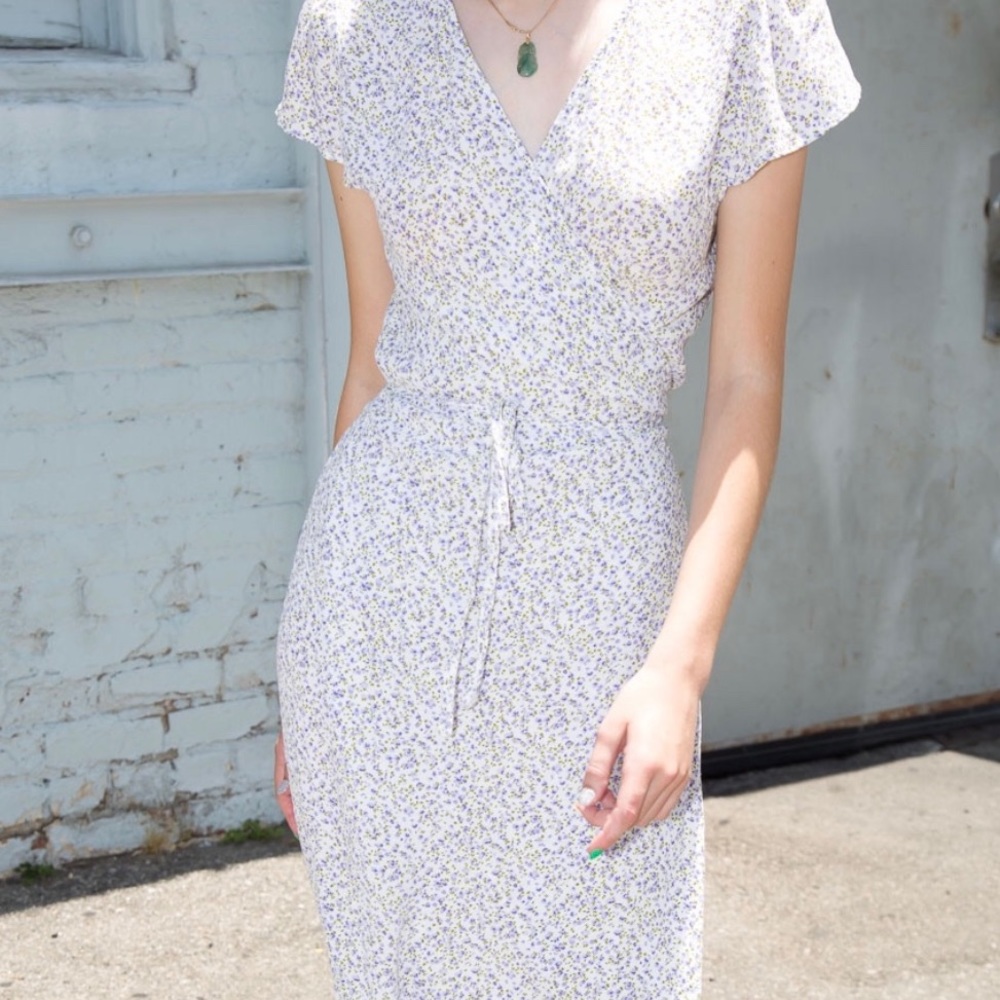 Brandy Melville Robbie purple floral dress
